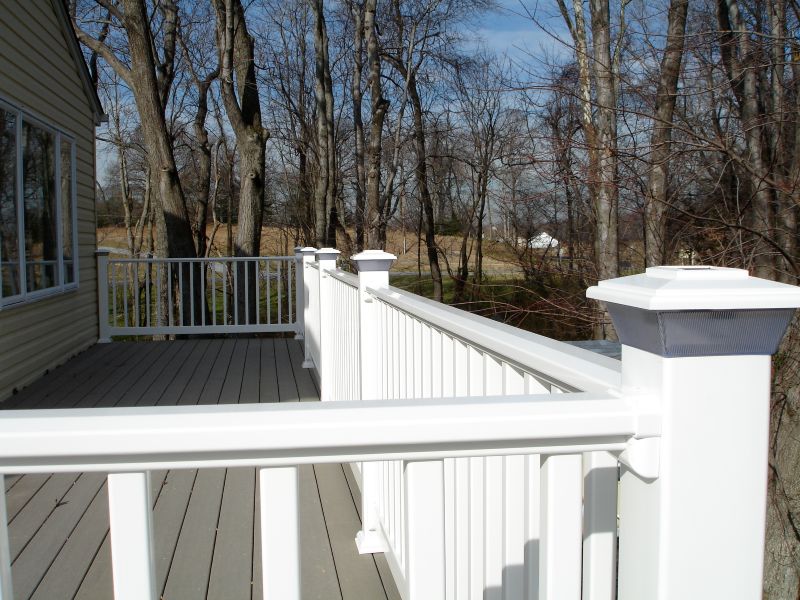 Deck construction project in Southern Maryland